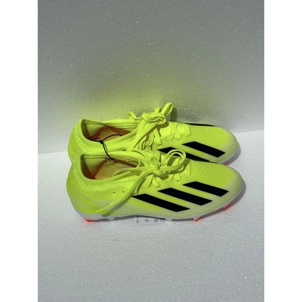 NEW Adidas X Crazyfast League FG Soccer Cleats Shoes Yellow IF0691 Youth 1.5 - Picture 3 of 9